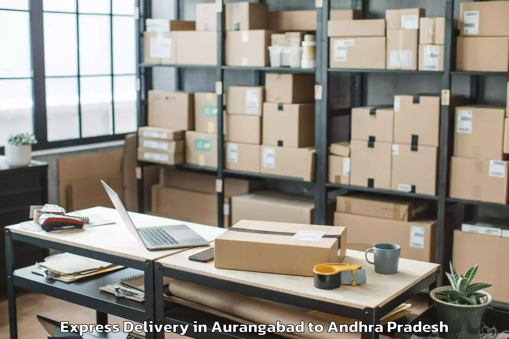 Quality Aurangabad to Pallevada Express Delivery